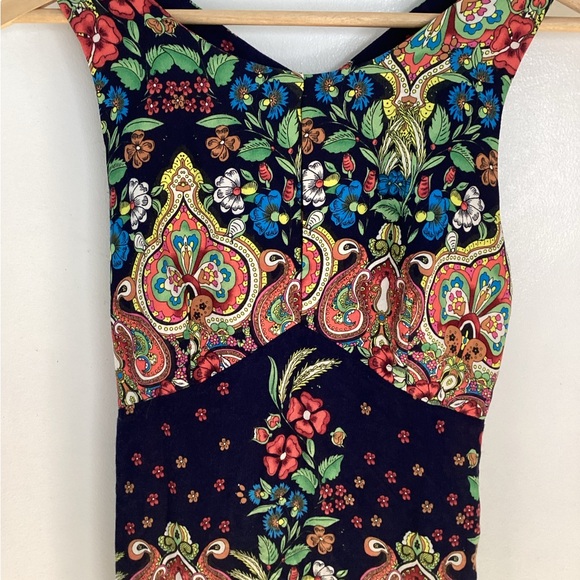 FARM Rio Multicolor Paisley Mini Dress S - Picture 4 of 12